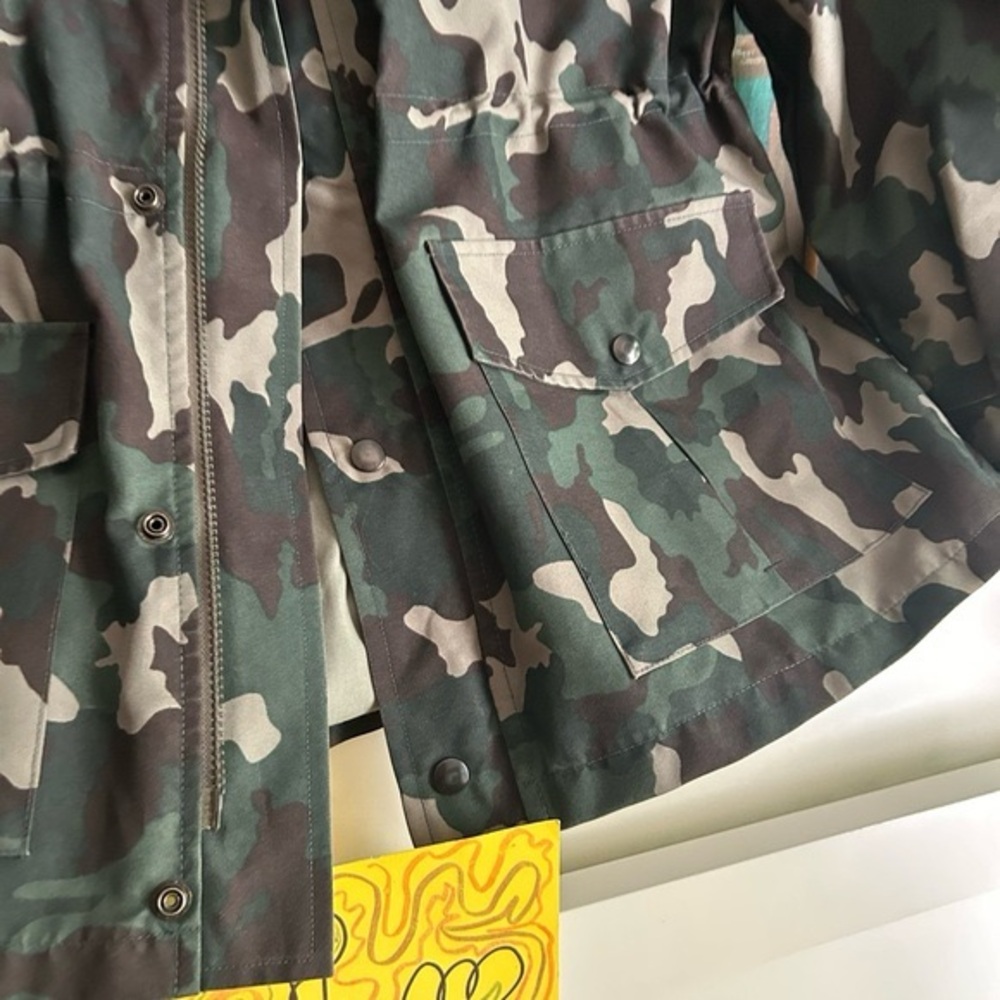 Vintage Camouflage Military Field Jacket 42R XL - Picture 4 of 16